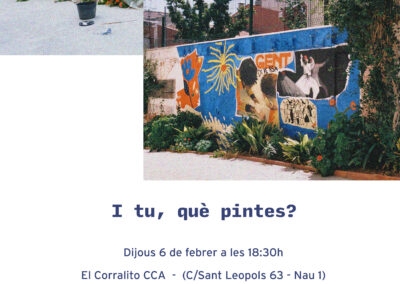 CICLE ART I ACTIVISME. Expo – I tu, què pintes?
