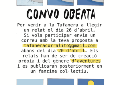 Convocatòria oberta – RELATS D’AVENTURES